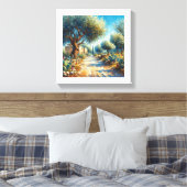 Casa di Campagnia Siciliana 2 van 3 Canvas Afdruk (Insitu (Slaapkamer))