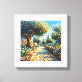 Casa di Campagnia Siciliana 3 van 3 Canvas Afdruk