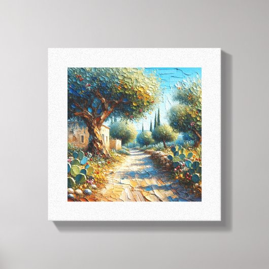 Casa di Campagnia Siciliana 3 van 3 Canvas Afdruk (Voorkant)