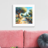 Casa di Campagnia Siciliana 3 van 3 Canvas Afdruk (Insitu (Woonkamer))