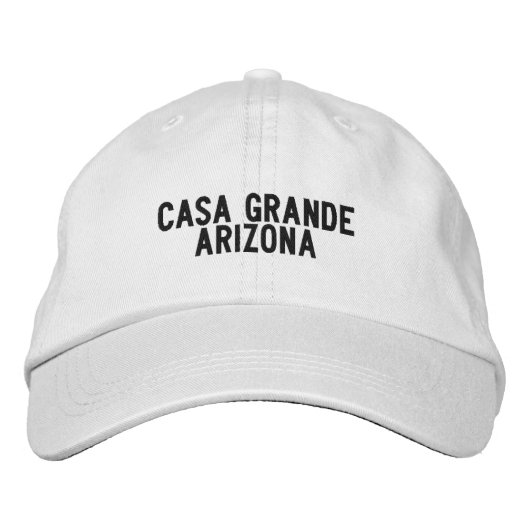 Casa Grande Arizona Hoed Geborduurde Pet (Voorkant)