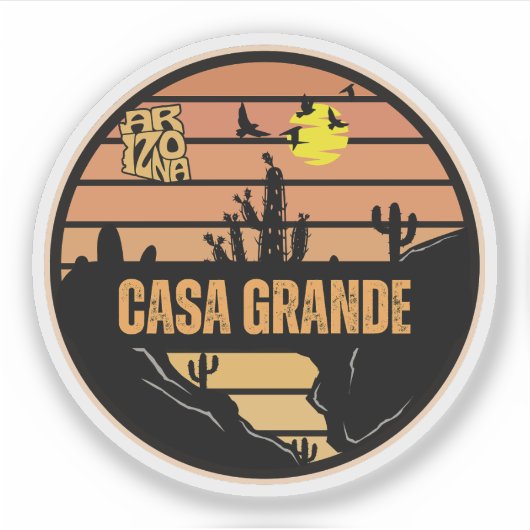 Casa Grande, Arizona Sticker (Voorkant)
