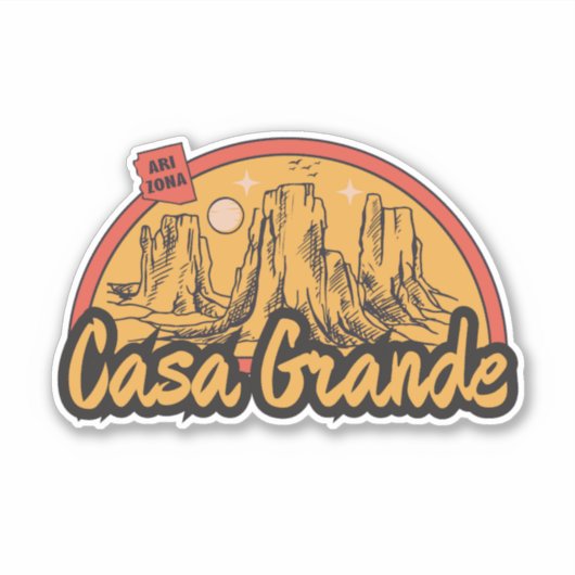 Casa Grande, Arizona Sticker (Voorkant)