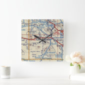 Casa Grande AZ Map Vierkante Klok (Huis)