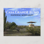 Casa Grande, het Grote Huis, Nationaal Monument AZ Briefkaart (Voorkant)