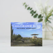 Casa Grande, het Grote Huis, Nationaal Monument AZ Briefkaart (Staand voorkant)