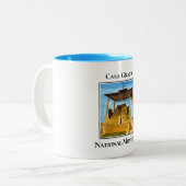 Casa Grande National Monument Arizona Tweekleurige Koffiemok (Voorkant links)