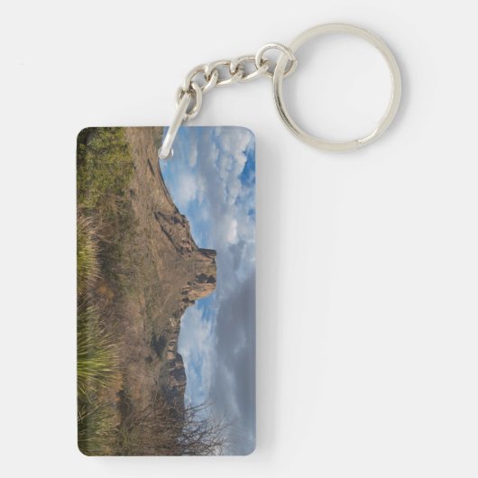 Casa Grande Peak, Chisos Basin, Big Bend Sleutelhanger (achterkant)