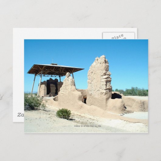 Casa Grande Ruins Briefkaart (Voorkant / Achterkant)