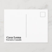 Casa Loma Briefkaart (Achterkant)