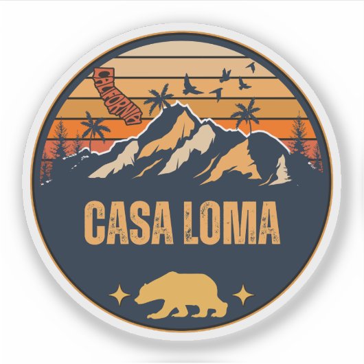 Casa Loma, Californië Sticker (Voorkant)