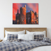 Casa Loma, Toronto. Impressionist Canvas Print (Insitu (Slaapkamer))