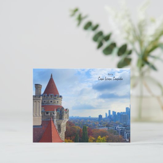 Casa Loma Uitzicht, Toronto, Canada Briefkaart (Staand voorkant)