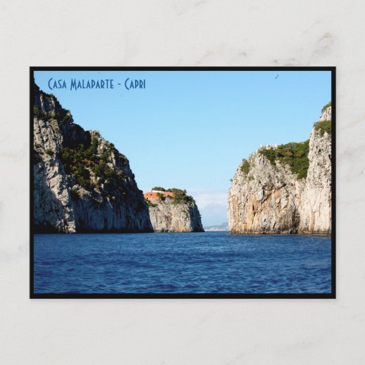 Casa Malaparte - Capri, Napels, Italië Briefkaart (Voorkant)