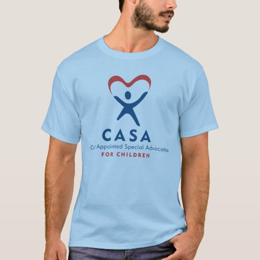 CASA Mannen T-Shirt (blauw) (Voorkant)