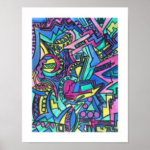 Casa Mia-Modern Bauhaus Geometrische Kunst Poster