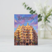 Casa Milà (La Pedrera) Spanje Briefkaart (Staand voorkant)