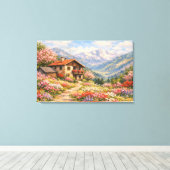 Casa na Montanha Canvas Afdruk (Insitu (Houten vloer))