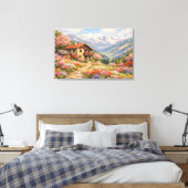 Casa na Montanha Canvas Afdruk (Insitu (Slaapkamer))