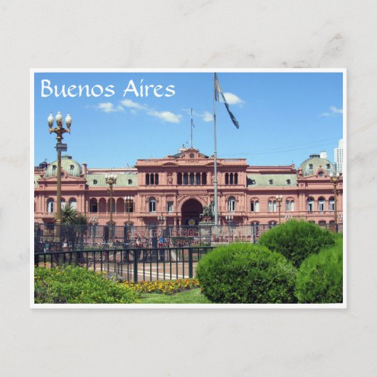casa rosada briefkaart (Voorkant)