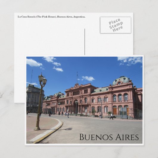 casa rosada buenos aires briefkaart (Voorkant / Achterkant)