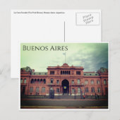 casa rosada wolken briefkaart (Voorkant / Achterkant)