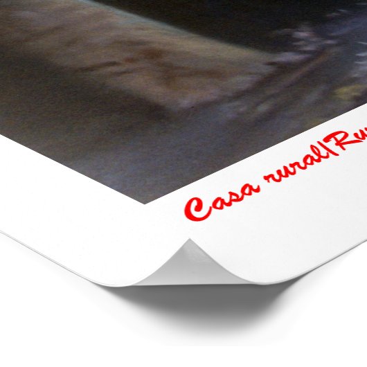 Casa Rural/Rural house Poster (Hoek)