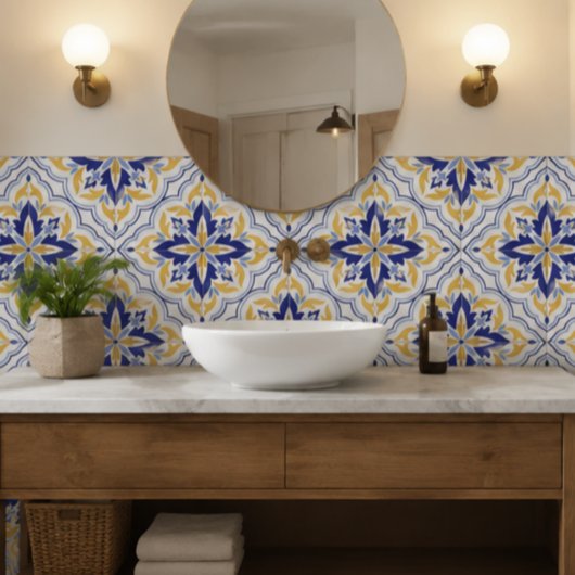 Casa Valencia Amber Medallion Mediterranean Tegeltje
