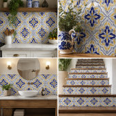 Casa Valencia Amber Medallion Mediterranean Tegeltje