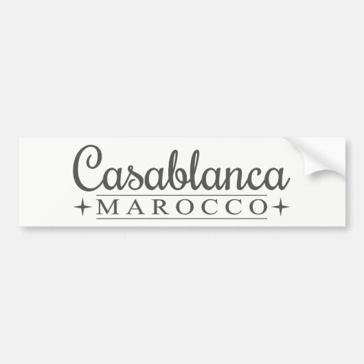 Casablanca-bumpersticker Bumpersticker (Voorkant)