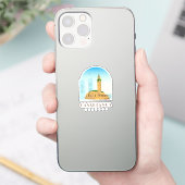 Casablanca City morocco Skyline Sticker (Telefoon)
