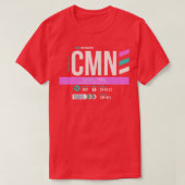 Casablanca CMN Airport Code Bagage Label 1 T-shirt (Design voorkant)