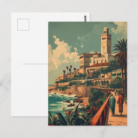 Casablanca Coast: Elegance Briefkaart (Voorkant / Achterkant)