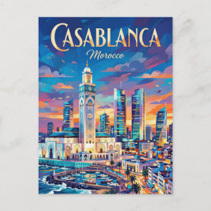 Casablanca Finance City Marokko Briefkaart