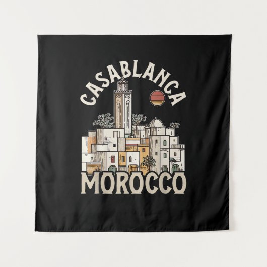 casablanca maroc wandkleed (Voorkant)