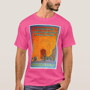 Casablanca Marokko - 1915 - Vintage Travel Print - T-shirt