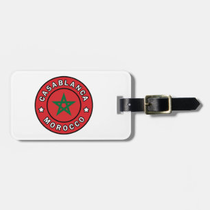 Casablanca Marokko Bagagelabel