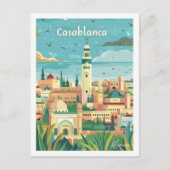 Casablanca Marokko  bekende reisplaats Briefkaart (Voorkant)