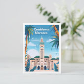 Casablanca Marokko  bekende reisplaats Briefkaart (Staand voorkant)