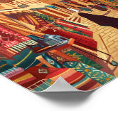 Casablanca Marokko bekende reisplaats Poster (Hoek)