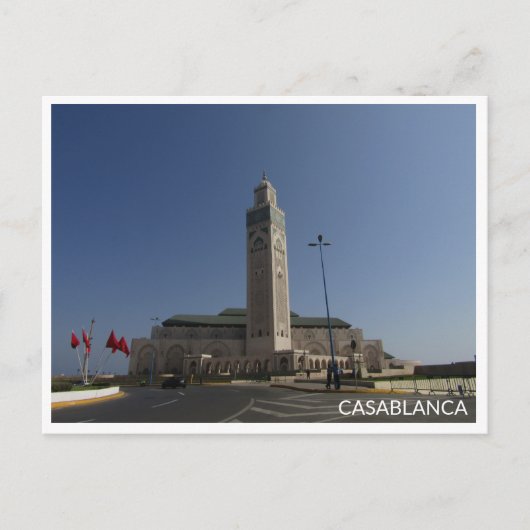 Casablanca Marokko Briefkaart (Voorkant)