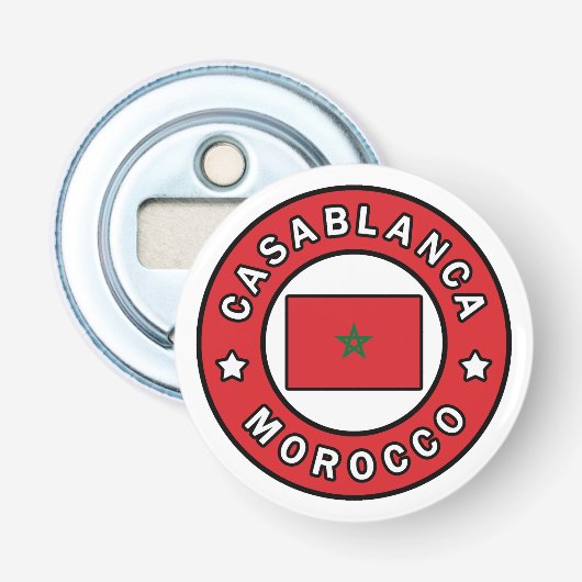 Casablanca Marokko Button Flesopener (Voorkant)