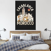Casablanca Marokko Canvas Afdruk (Insitu (Slaapkamer))