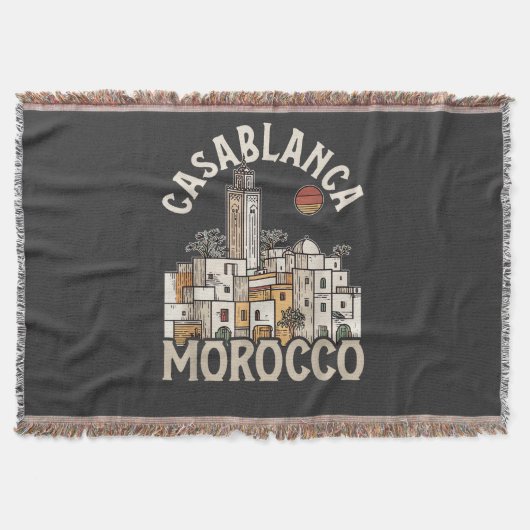 Casablanca Marokko Deken (Voorkant)