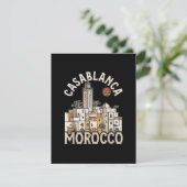 Casablanca Marokko Feestdagenkaart (Staand voorkant)