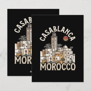 Casablanca Marokko Feestdagenkaart
