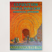 Casablanca Marokko  Frans reisposter Legpuzzel (Verticaal)