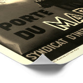 Casablanca Marokko Frans reisposter Poster (Hoek)