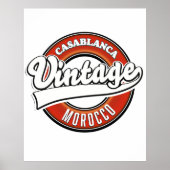 Casablanca Marokko logo Poster (Voorkant)