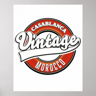 Casablanca Marokko  logo Poster